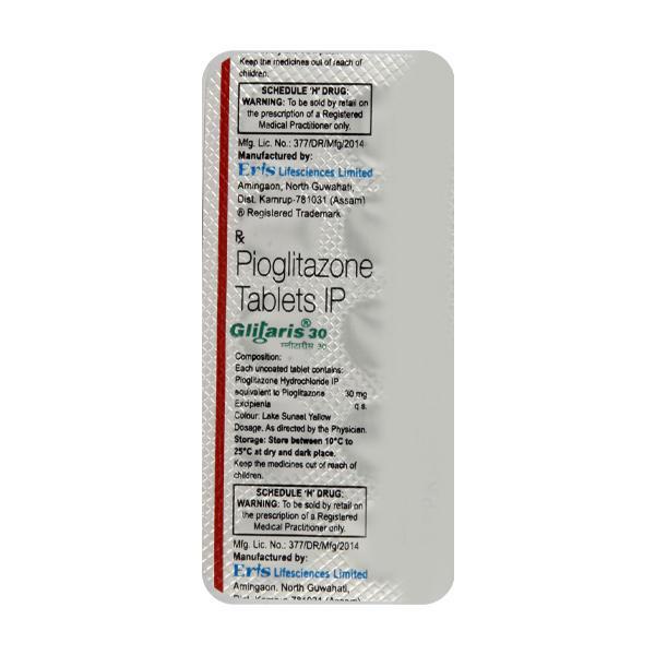 Glitaris 30mg Tablet 10'S