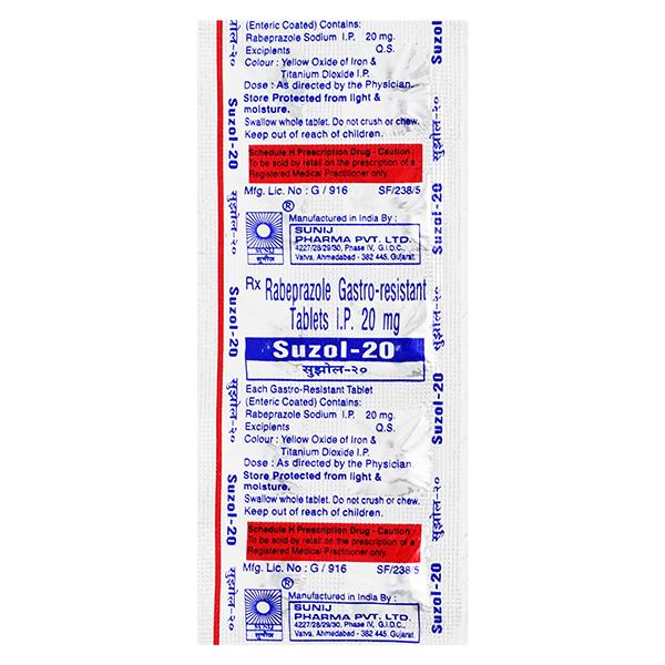 SUZOL 20 Tablet 10's