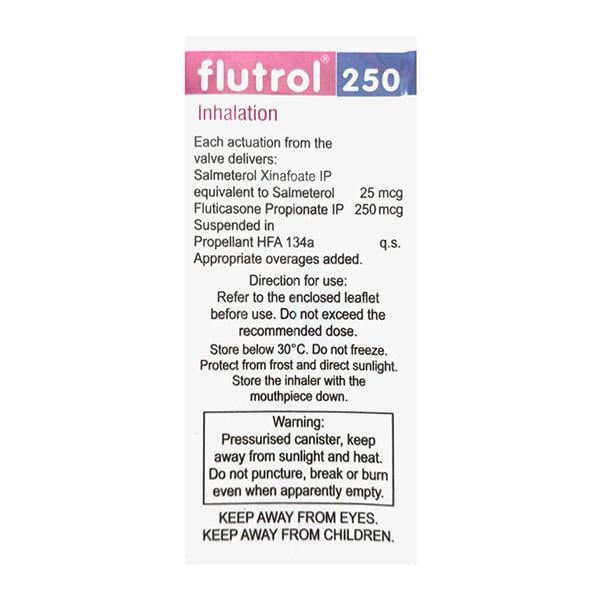 FLUTROL 250 WITH DOSE COUNTER Inhaler 120md