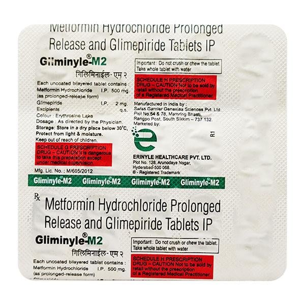 GLIMINYLE M 2 Tablet 15's