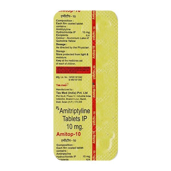 Amitop 10mg Tablet 10'S