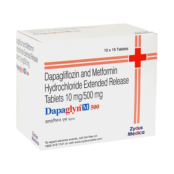 DAPAGLYN M 500 Tablet 15's