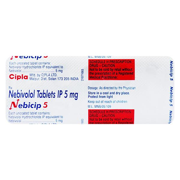 Nebicip 5mg Tablet 10'S