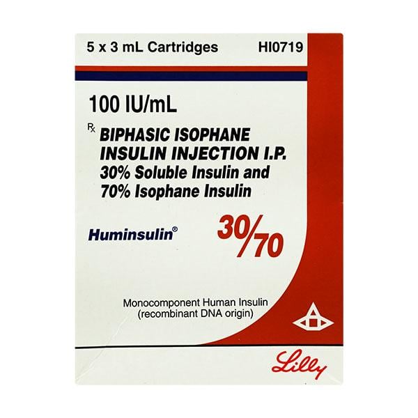 Huminsulin 30/70 100IU Injection 5X3ml