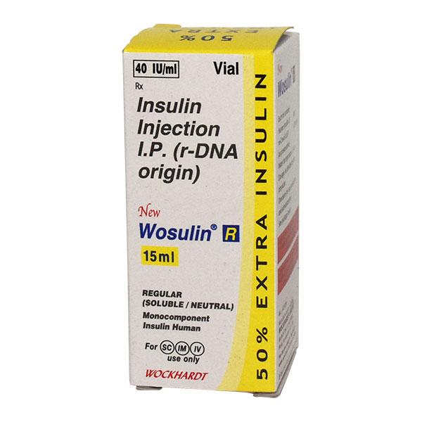 WOSULIN R NEW 40iu Injection 15ml
