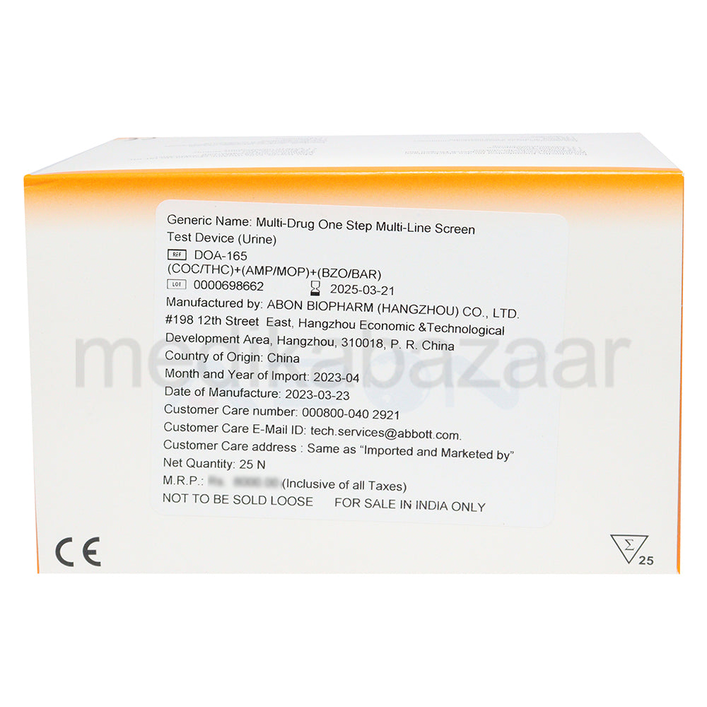 Abbott Abon Multi 6 Drug - Doa-165 Drug Testing Kit