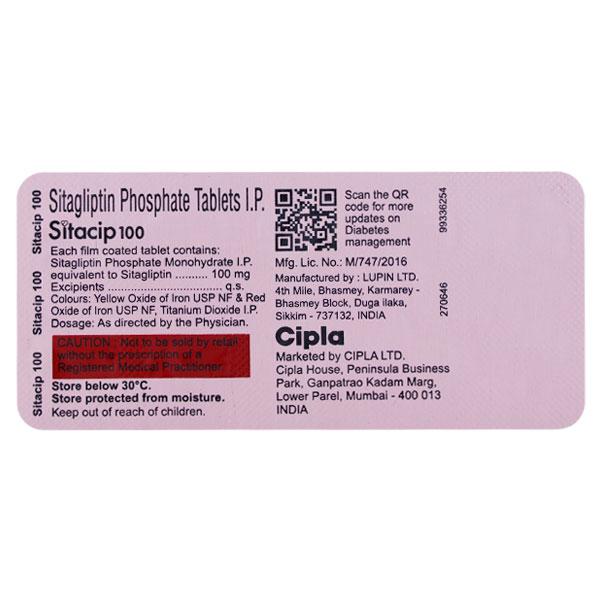 SITACIP 100 Tablet 10's
