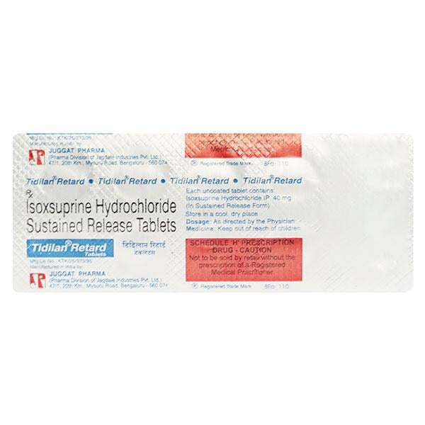 Tidilan Retard 40mg Tablet 10'S