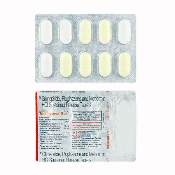 Triglimiprex 2mg Tablet 10'S