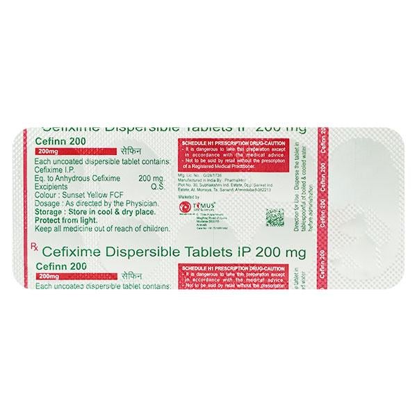 CEFINN 200 Tablet 10's