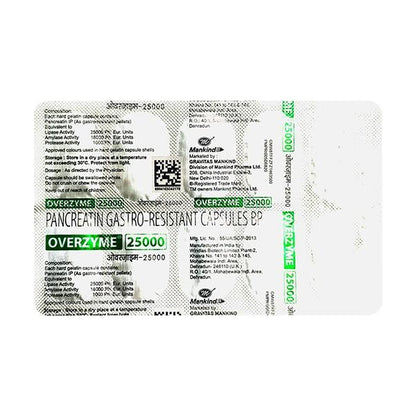 OVERZYME 25000 Capsule 10's
