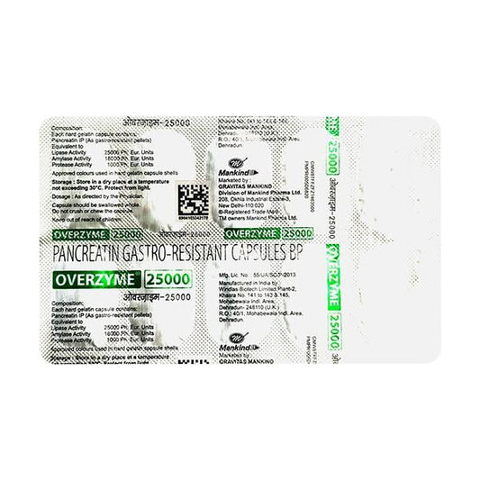 OVERZYME 25000 Capsule 10's