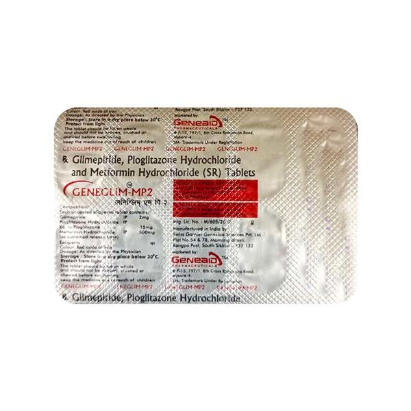 GENEGLIM MP 2 Tablet 10's