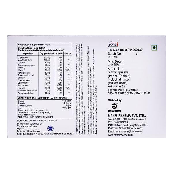 ECGLOW G 600 Tablet 10's