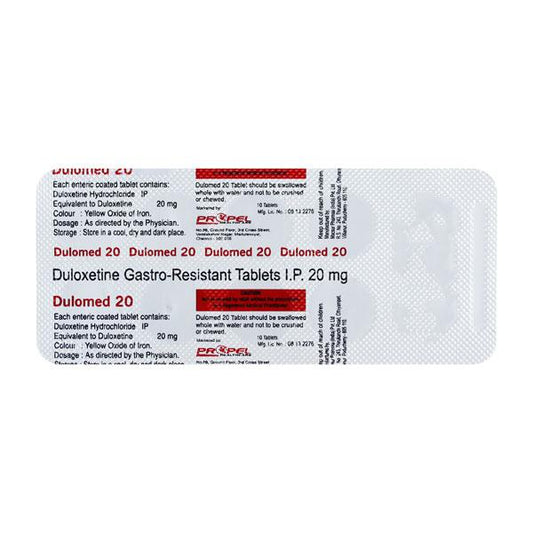 DULOMED 20 Tablet 10's
