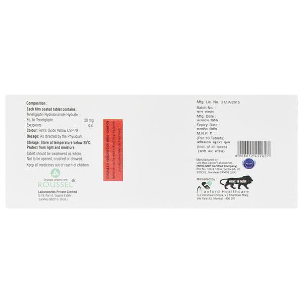 TELNIGLIP 20mg Tablet 10's