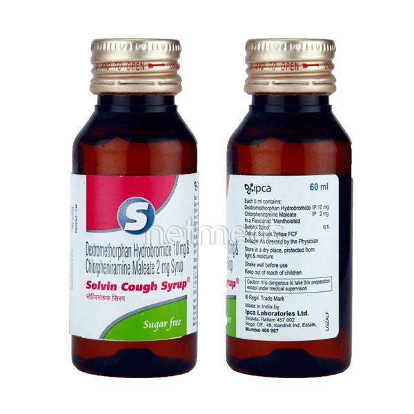 Solvin Sugar Free Cough Syrup 60ml
