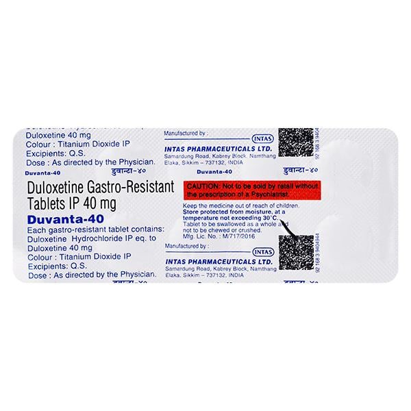 Duvanta 40mg Tablet 10'S
