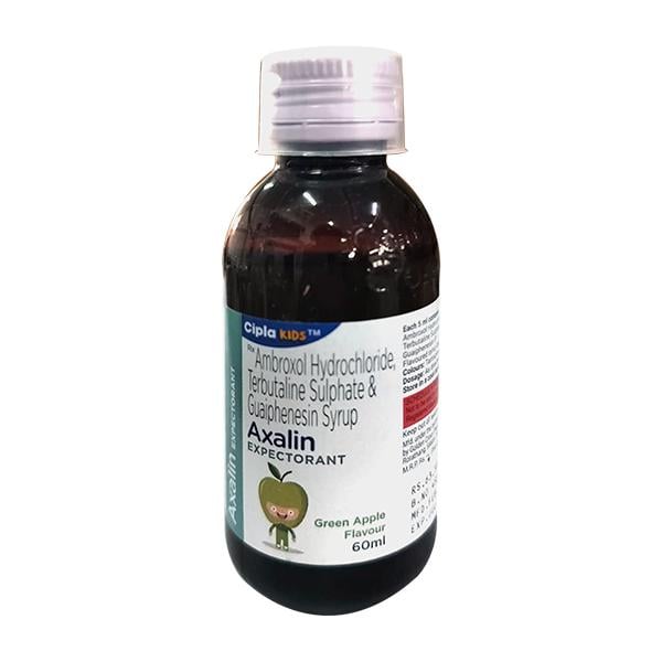 Axalin Green Apple Flavour Expectorant 60ml