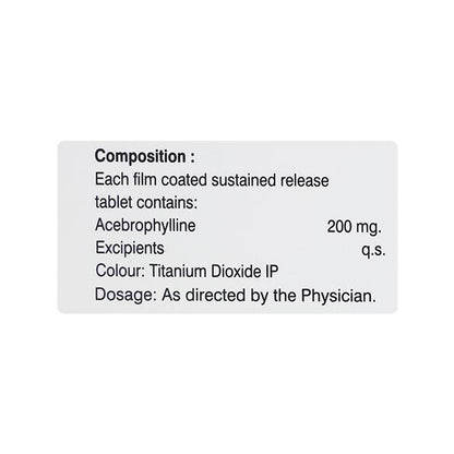 AFASMA SR 200MG TABLET 10'S