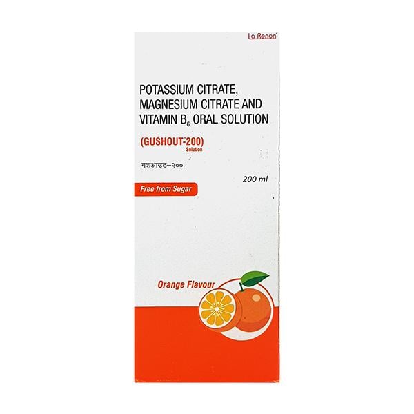 GUSHOUT 200 ORANGE FLAVOUR Oral Solution 200ml