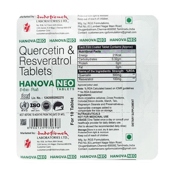 HANOVA NEO Tablet 10's