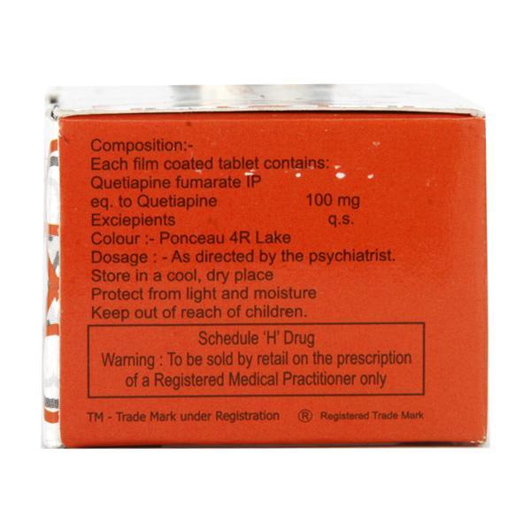 Quetigress 100mg Tablet 10'S