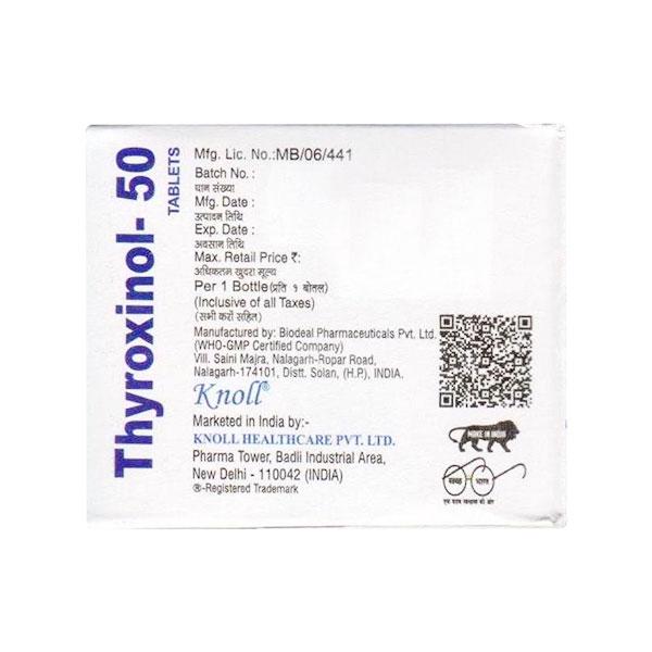 THYROXINOL 50 Tablet 120's