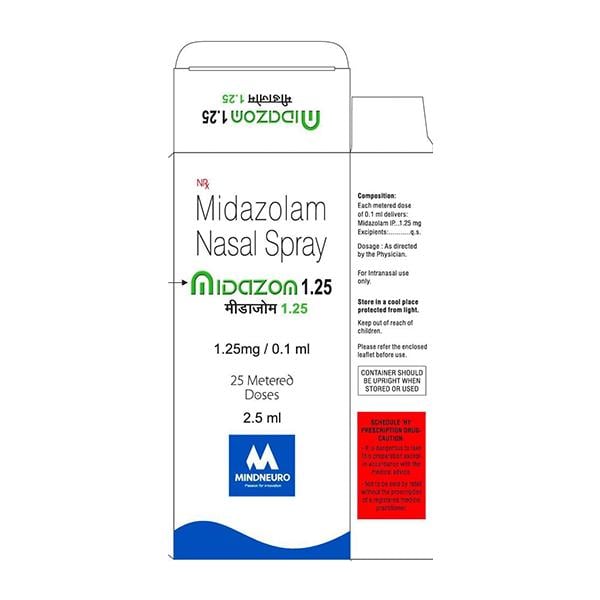 MIDAZOM 25 MD 1.25 Nasal Spray 2.5ml