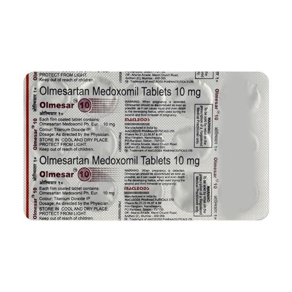 Olmesar 10mg Tablet 15'S