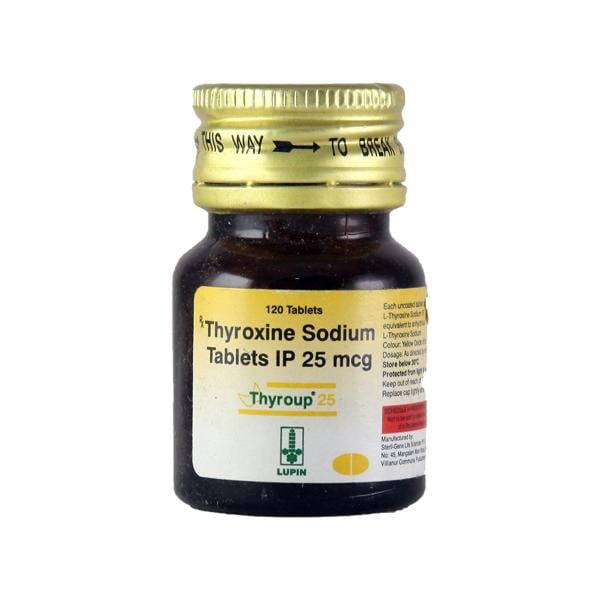 THYROUP 25mcg Tablet 120's