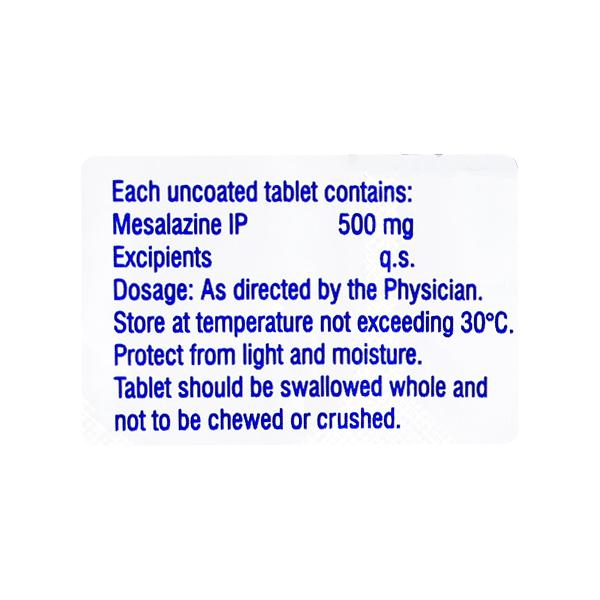 MESACOL CR 500mg Tablet 10's