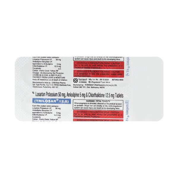 Trilosar 12.5mg Tablet 10'S