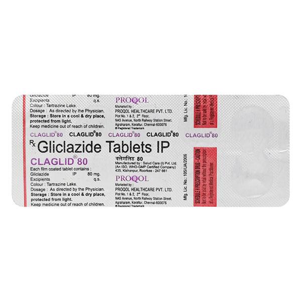 CLAGLID 80mg Tablet 10's