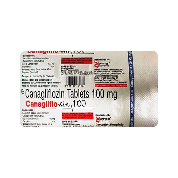 CANAGLIFLOWIN 100 Tablet 10's