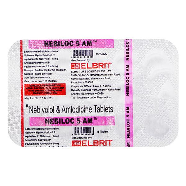 NEBILOC 5 AM Tablet 15's