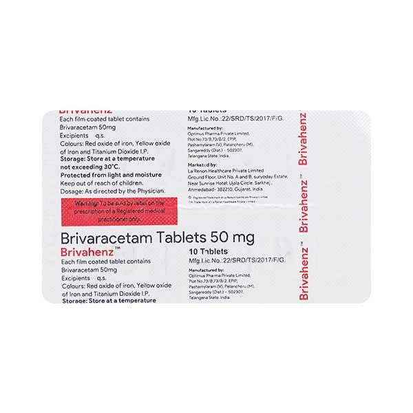 BRIVAHENZ 50 Tablet 10's