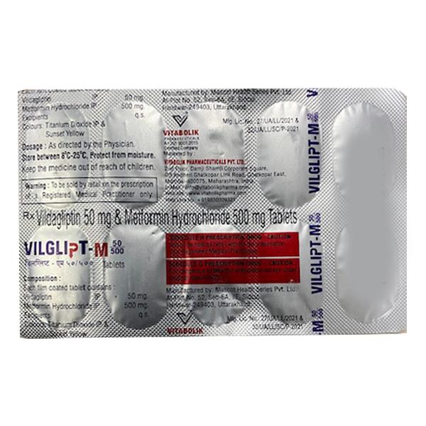 VILGLIPT M 500mg Tablet 10's