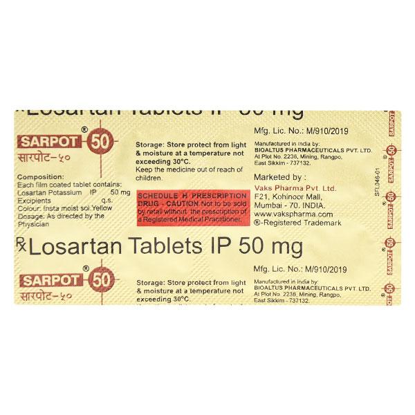 SARPOT 50mg Tablet 10's