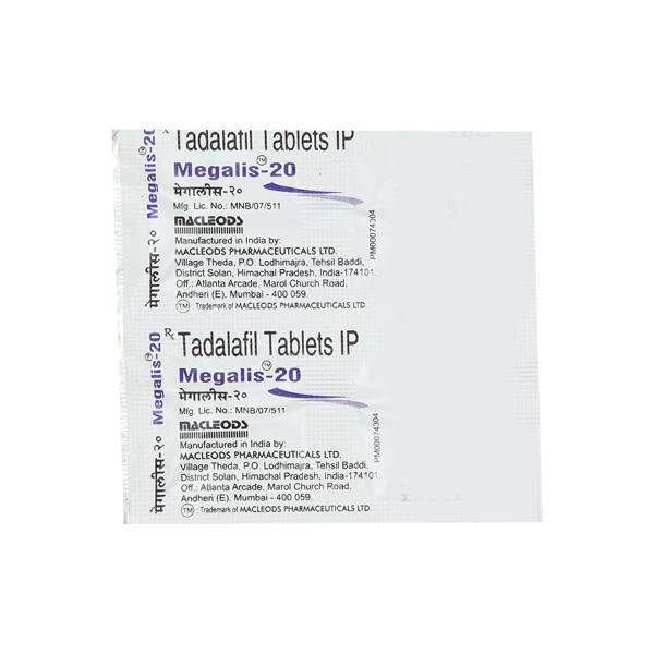Megalis 20mg Tablet 4'S