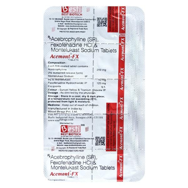 ACEMONT FX Tablet 10's