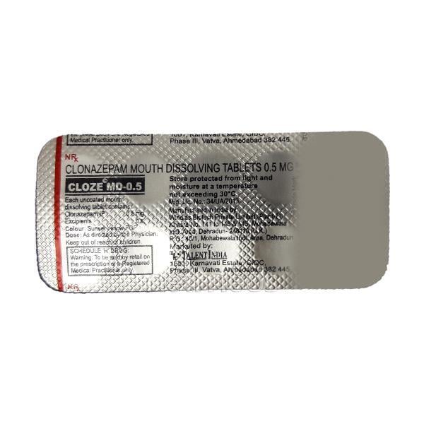 Cloze MD 0.5mg Tablet 10'S