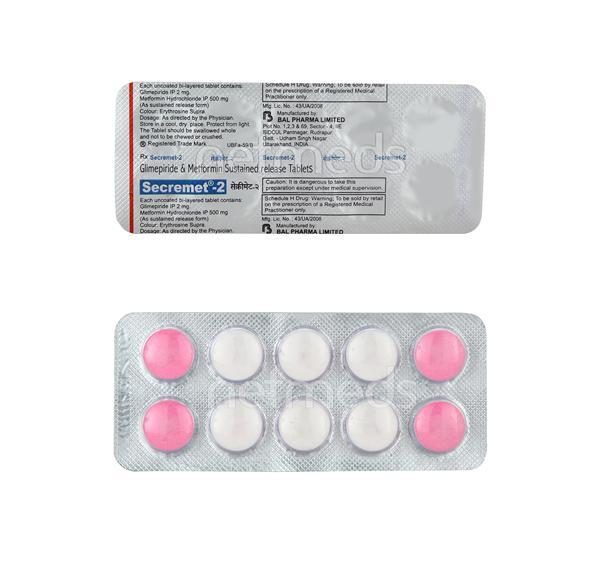 Secremet 2mg Tablet 10'S