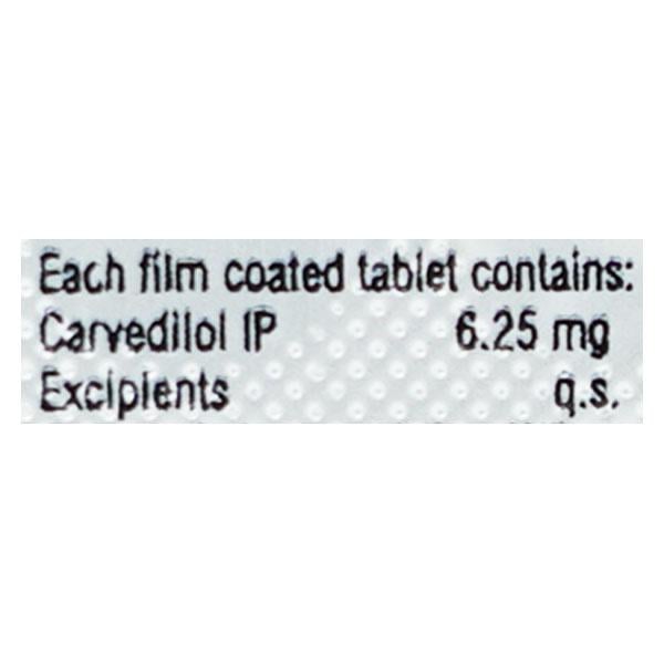 Cardivas 6.25mg Tablet 10'S