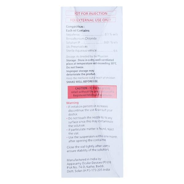 NEPAGESIC 0.1% Ophthalmic Suspension 5ml