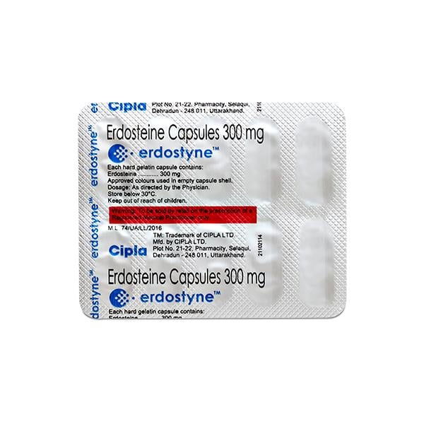 ERDOSTYNE 300mg Capsule 10's