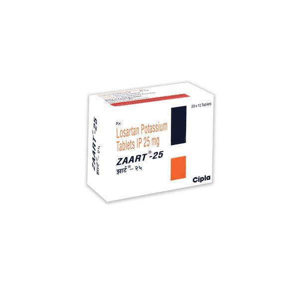 Zaart 25mg Tablet 10'S