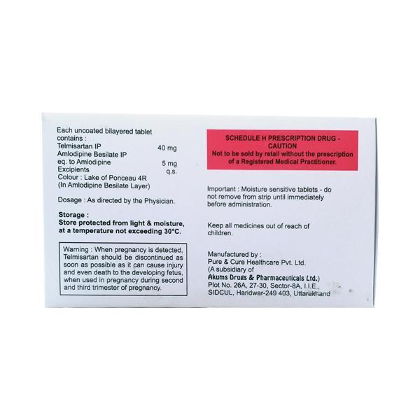 Relmisart A 5mg/40mg Tablet 10'S