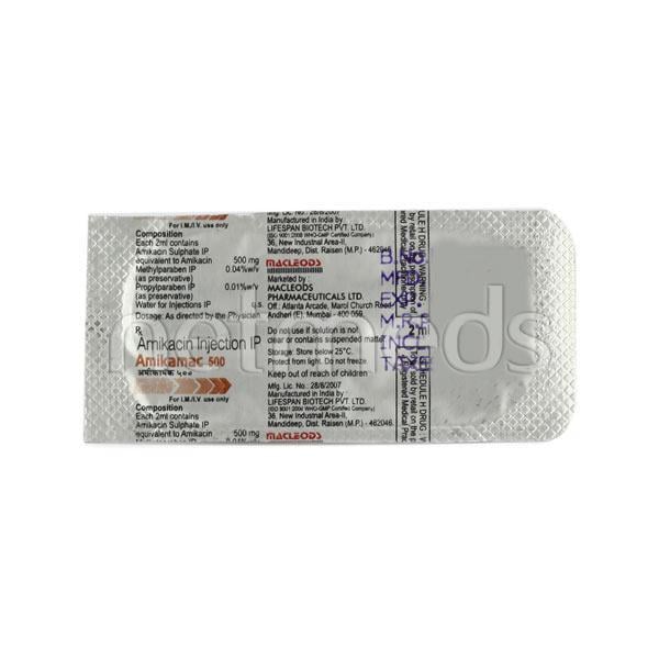 Amikamac 500mg Injection 1's