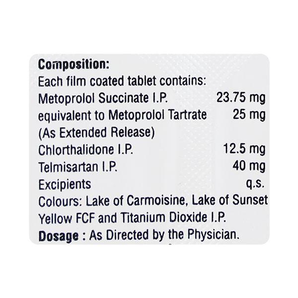 TELMA MCT 25/12.5 Tablet 10's